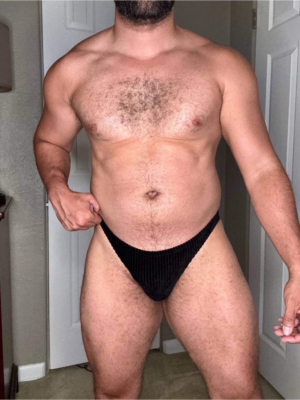 MODUS VIVENDI Ribbed Low -Cut Men's Briefs - Black